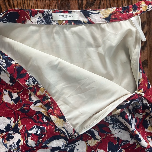 Vintage Japanese brand United Arrow  flower midi skirt size S - Picture 3 of 5